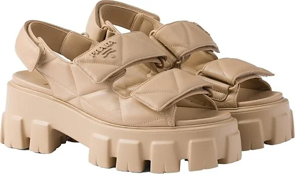 Prada Women's Monolith Nappa Leather Sandals