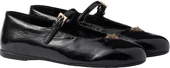 Prada Women's Naplak Patent Leather Ballerinas