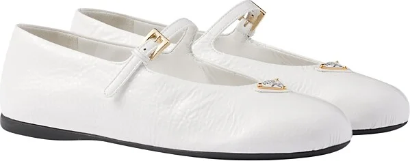 Prada Women's Naplak Patent Leather Ballerinas