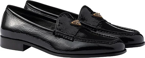 Prada Women's Naplak Patent Leather Loafers