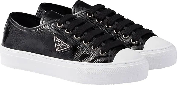 Prada Women's Naplak Patent Leather Sneakers