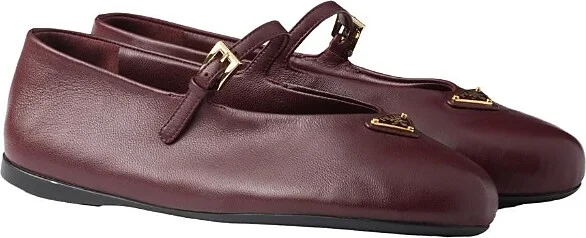 Prada Women's Nappa Leather Ballerinas