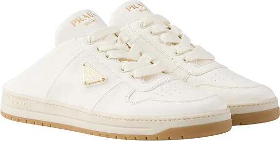 Prada Women's Nappa Leather Sneaker Mules