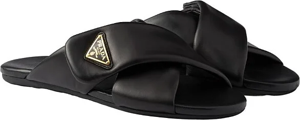Prada Women's Padded Nappa Leather Slides