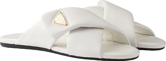 Prada Women's Padded Nappa Leather Slides
