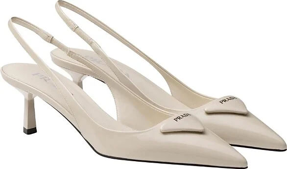 Prada Women's Patent Leather Slingback Pumps