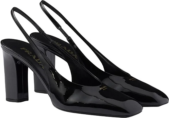 Prada Women's Patent Leather Slingback Pumps