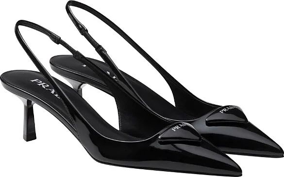 Prada Women's Patent Leather Slingback Pumps