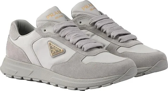 Prada Women's Prax 2.0 Re-Nylon and Suede Sneakers