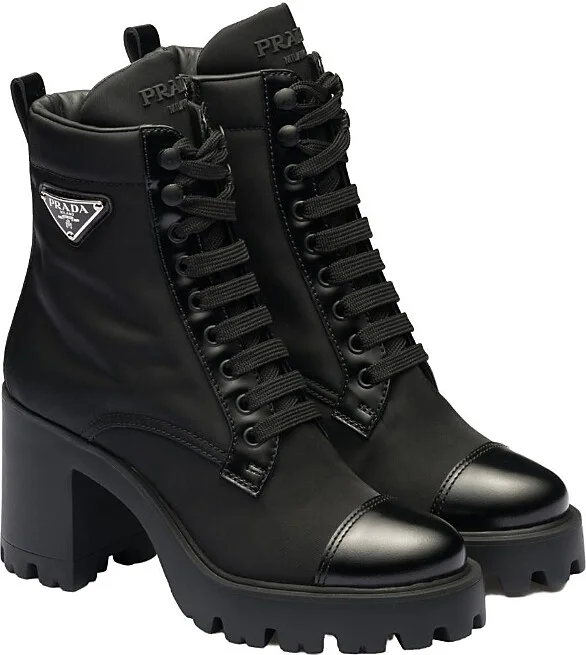 Prada Women's Re-Nylon and Leather Booties