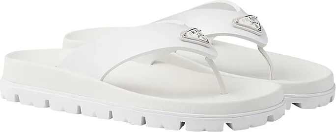 Prada Women's Rubber Thong Sandals