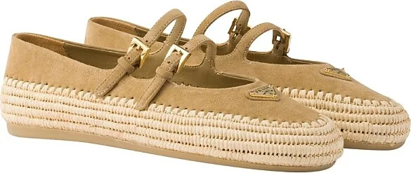 Prada Women's Suede Ballerinas