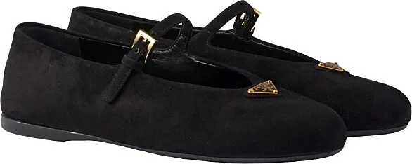 Prada Women's Suede Ballerinas