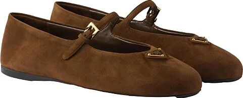 Prada Women's Suede Ballerinas