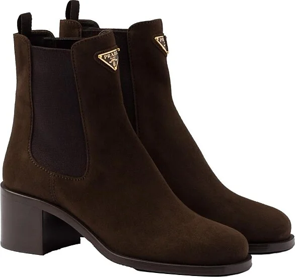 Prada Women's Suede Booties