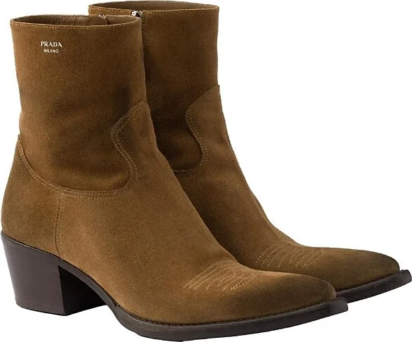 Prada Women's Suede Booties