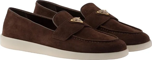 Prada Women's Suede Leather Loafers