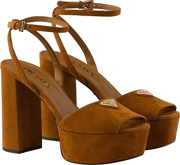 Prada Women's Suede Platform Sandals