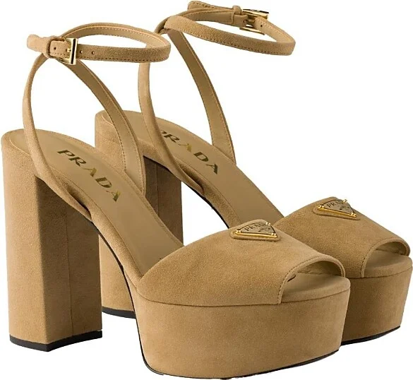 Prada Women's Suede Platform Sandals
