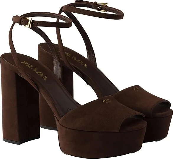 Prada Women's Suede Platform Sandals