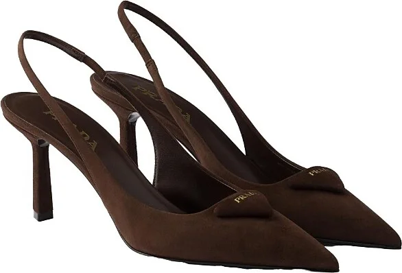 Prada Women's Suede Slingback Pumps