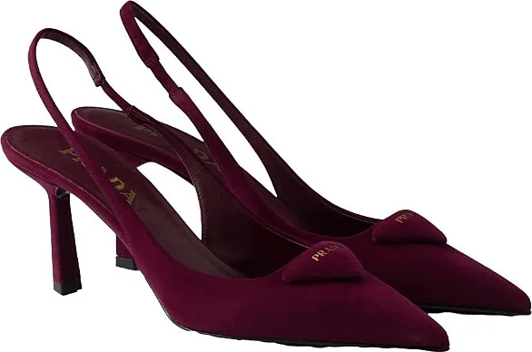 Prada Women's Suede Slingback Pumps