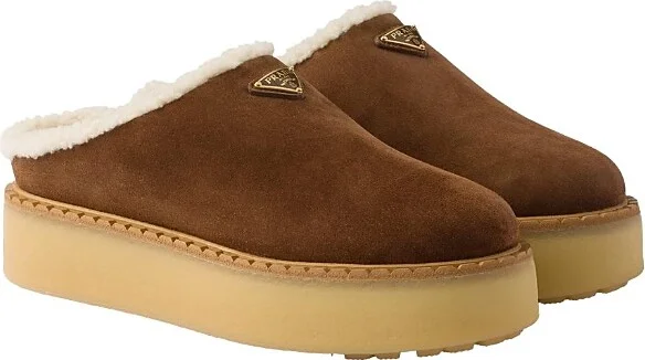 Prada Women's Suede Slippers