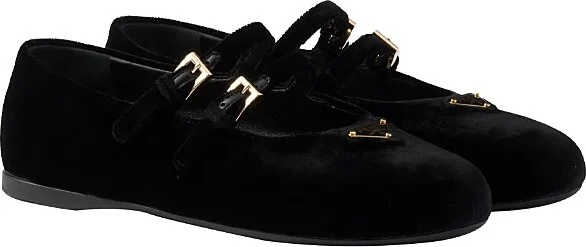 Prada Women's Velvet Ballerinas