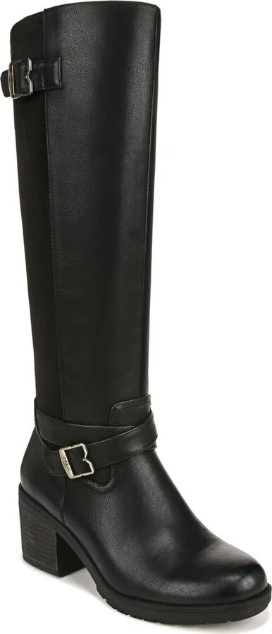 Prairie Boot Women's 6 Black Round Toe Knee High Block Heel KHD1544