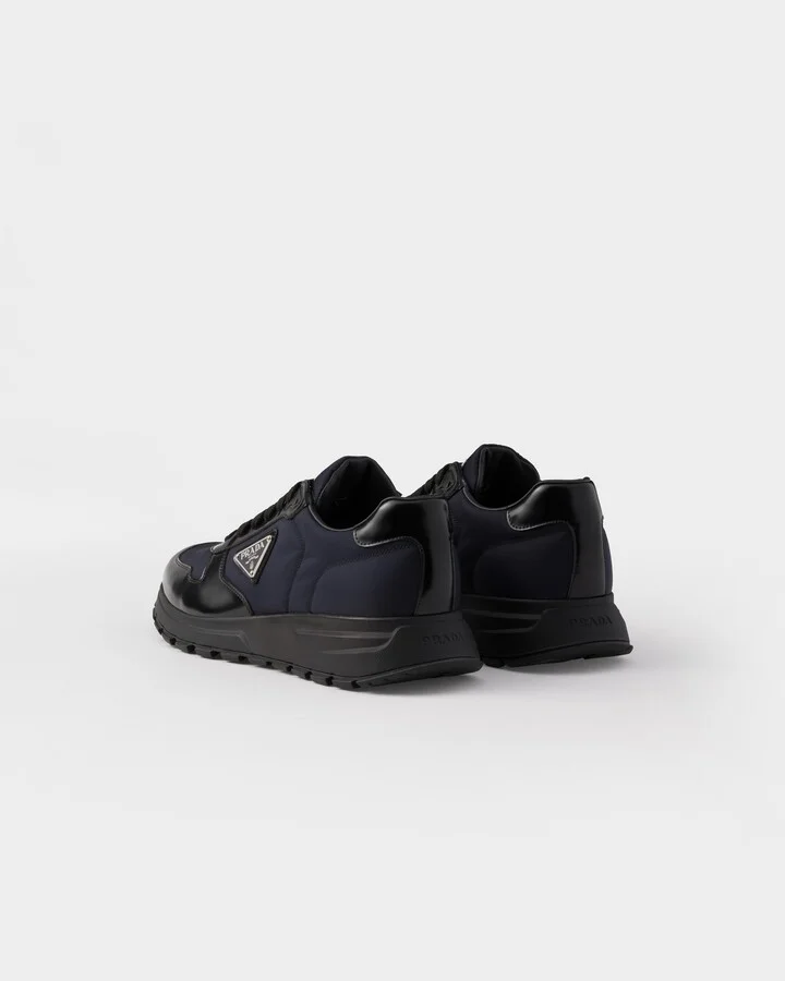 Prax 01 Re-Nylon and brushed leather sneakers - Image 5