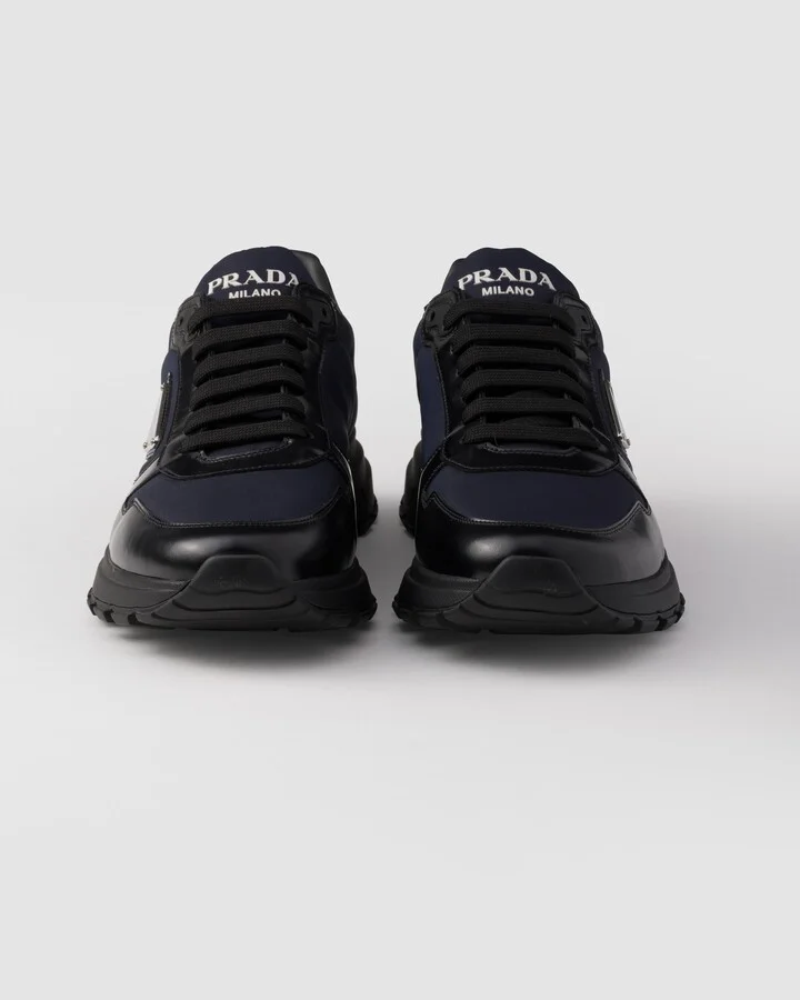 Prax 01 Re-Nylon and brushed leather sneakers - Image 6
