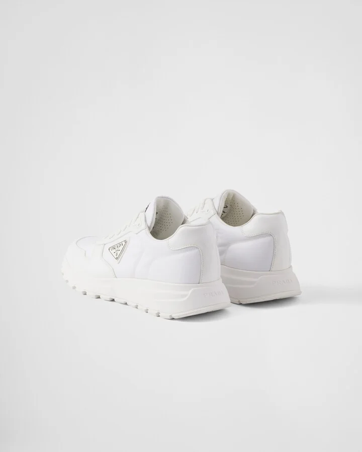 Prax 01 Re-Nylon and brushed leather sneakers - Image 4