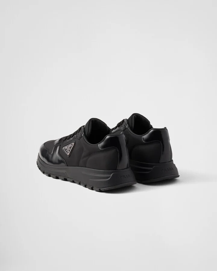 Prax 01 Re-Nylon and brushed leather sneakers - Image 5