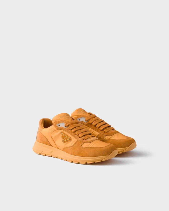 Prax 2.0 Re-Nylon and suede sneakers