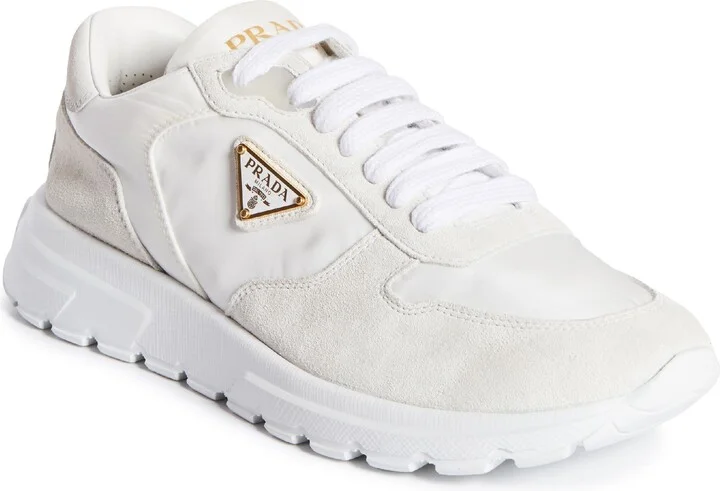 Prax Nylon & Suede Sneaker