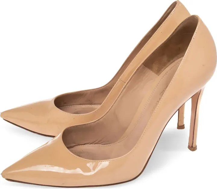Pre-owned 100 mm leather stiletto pumps - Image 3