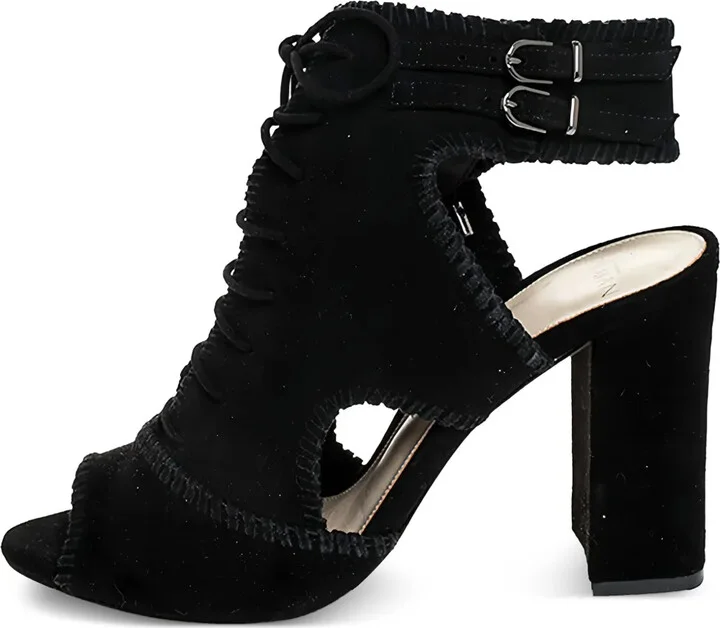 pre-owned 100mm Abbe lace-detail sandals