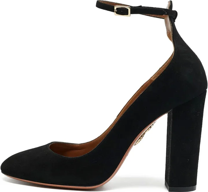 pre-owned 100mm Alix block-heel ankle-strap pumps