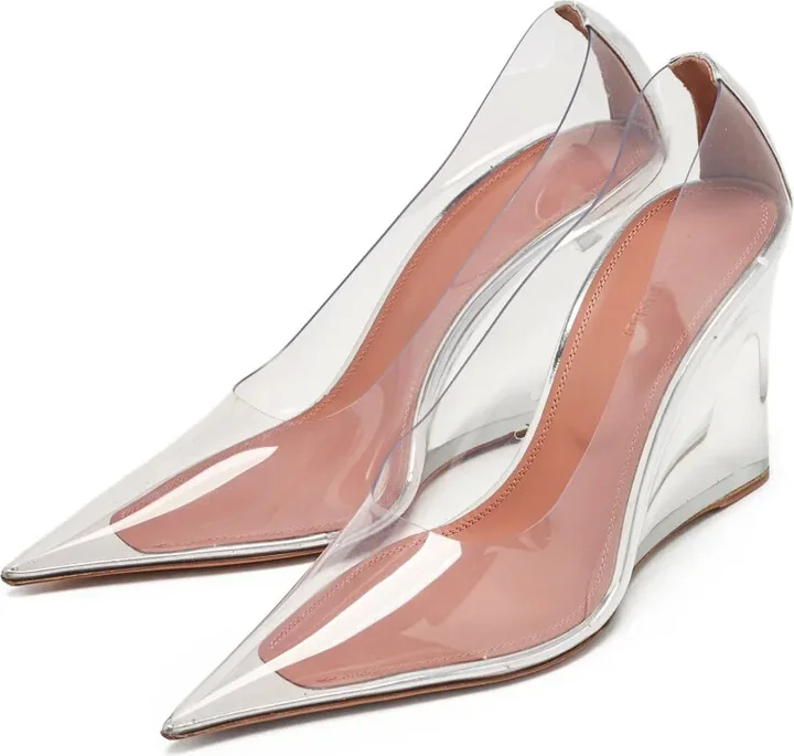 pre-owned 100mm Ane Glass pumps - Image 2