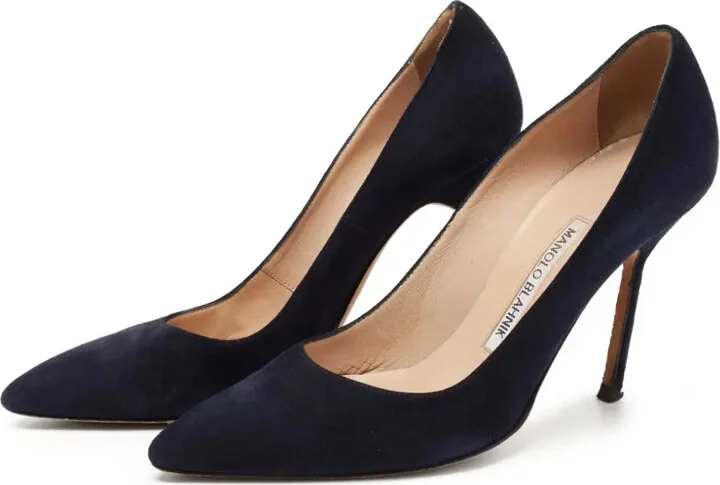 pre-owned 100mm BB pointed-toe pumps - Image 2