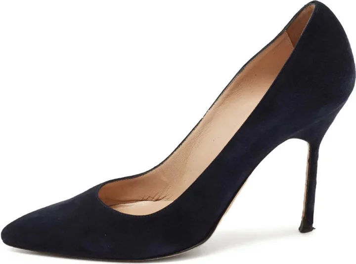 pre-owned 100mm BB pointed-toe pumps