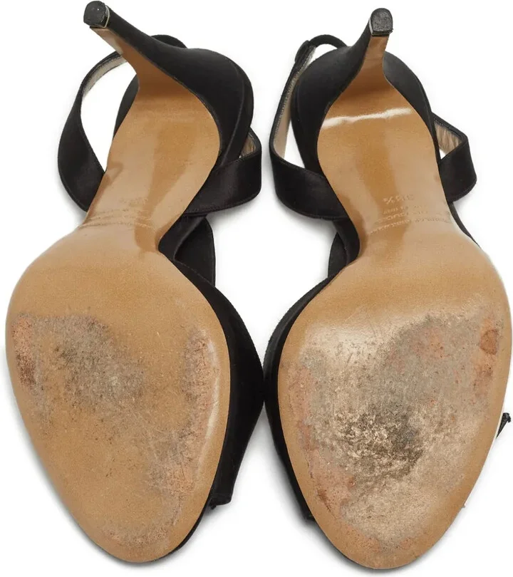 Pre-Owned 100mm Bow-Detail Sandals - Image 4