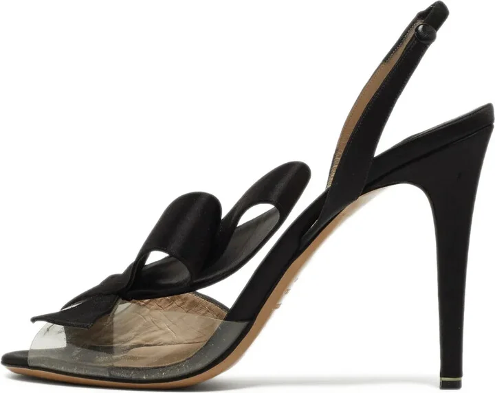 Pre-Owned 100mm Bow-Detail Sandals