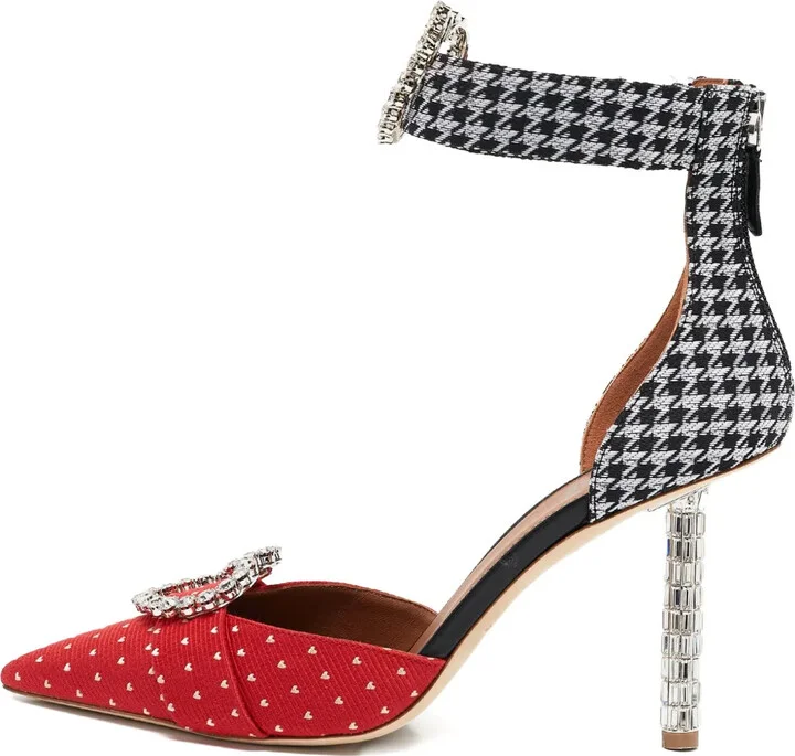 pre-owned 100mm Camille heart-buckle pumps