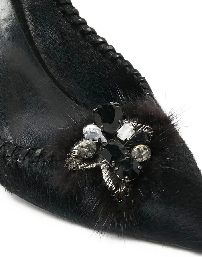 Pre-Owned 100mm Crystal-Embellished Pumps - Image 5
