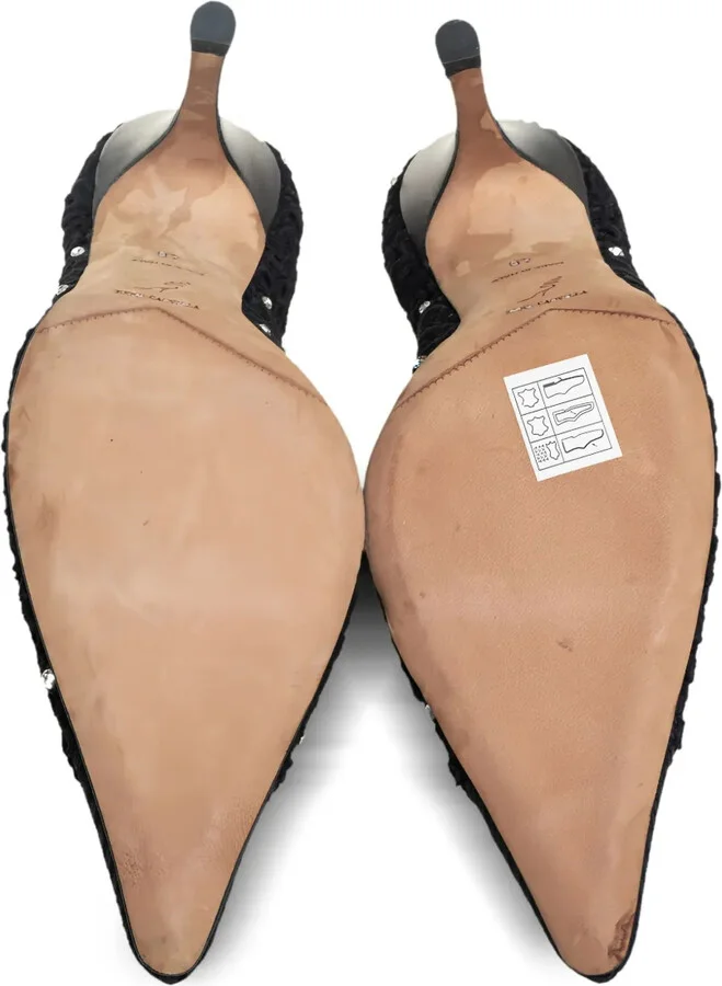 Pre-Owned 100mm Crystal-Embellished Pumps - Image 4