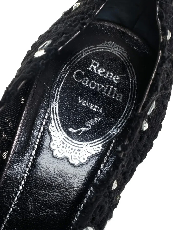 Pre-Owned 100mm Crystal-Embellished Pumps - Image 5