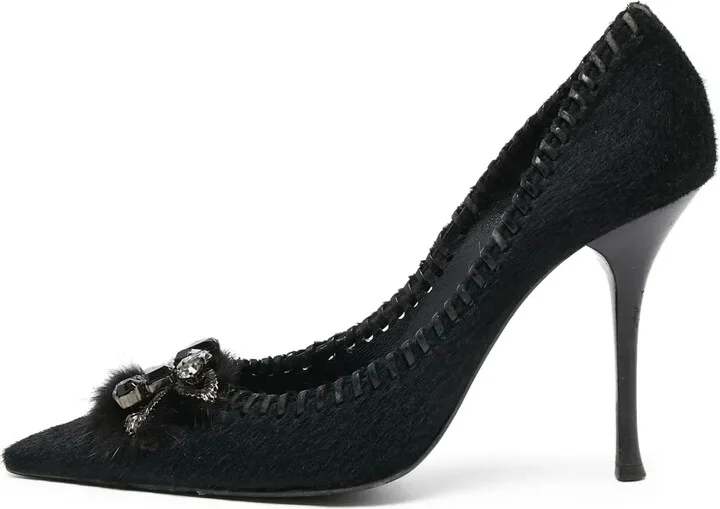 Pre-Owned 100mm Crystal-Embellished Pumps