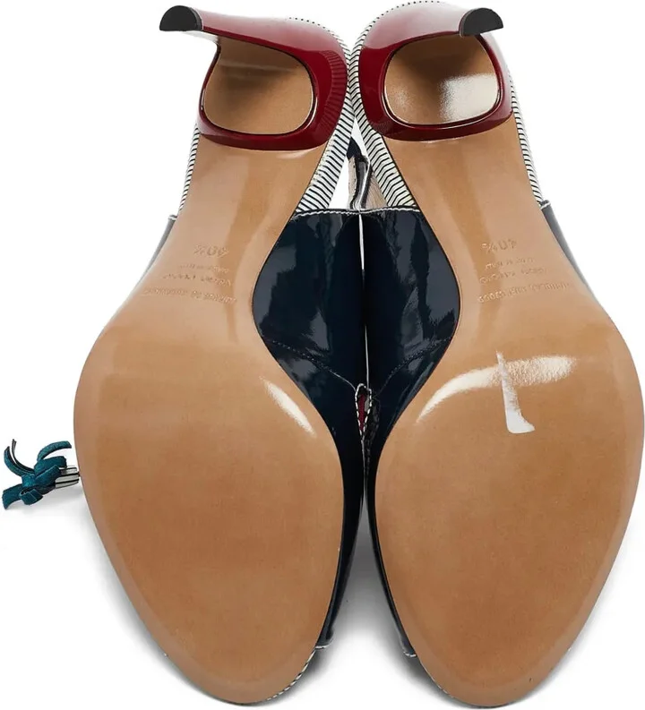 Pre-Owned 100mm Cut-Out Slingback Sandals - Image 4