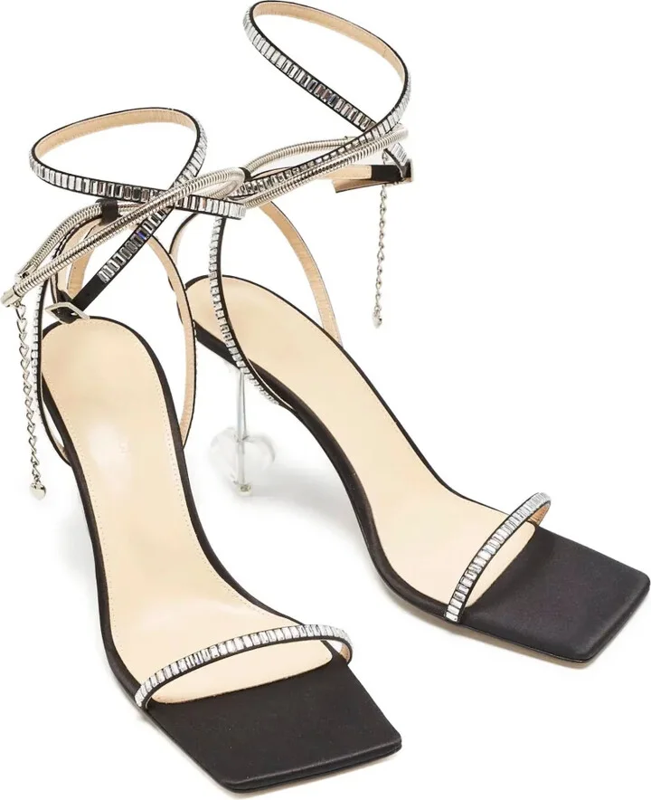 Pre-Owned 100mm Embellished Sandals - Image 2